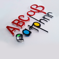 门头发光字 不锈钢烤漆发光字 单价460 计4922