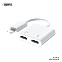 Remax/睿量 简系列音频转接器双苹果接口 充电/听歌2A快速充电