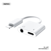 Remax/睿量 简系列音频转接器3.5+Lit 充电/听歌2A快速充电