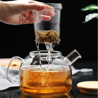玻璃茶壶1L耐高温 带过滤内胆