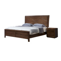 红木色实木床 1.8*2米 可定制