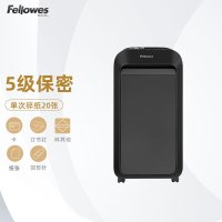 范罗士(Fellowes)LX221 碎纸机办公室 2*12mm/手动20张/25分钟/30L纸屑桶 30L 黑色