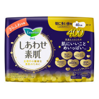 花 王 乐而雅(laurier)F透气棉柔纤巧超长量特多夜用卫生巾40cm7片(新老包装随机发货(SZYD)