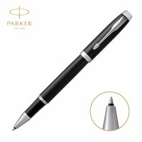 派克(PARKER) IM 纯黑丽雅白夹 宝珠笔