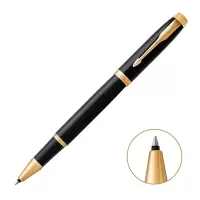 派克(PARKER) 2015IM纯黑丽雅金夹 宝珠笔