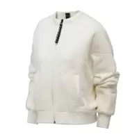 阿迪达斯女服夹克外套短款保暖开衫摇粒绒休闲服GH7364