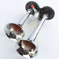 CAJ LB12 汽车电气喇叭12v超响改装货车喇叭24v轮船喇叭摩托车汽笛自带气泵农用车电瓶车通用