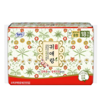 贵爱娘(贵艾朗)艾草系列卫生巾日用棉柔卫生巾 250mm18片*1包