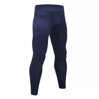 TP8031 男士拉链口袋健身长裤运动跑步训练排汗速干高弹紧身裤