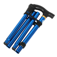 TP3902 铝合金登山杖折叠伸缩轻便四节杖越野徒步户外拐杖便携老年手杖