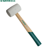 木柄白胶锤橡胶锤橡皮锤子橡皮榔头安装锤防震 92913