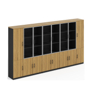 乐恩斯特 尚品43系列 43-GW2108 800*400*1800 维纳橡木+铁灰 二门书柜