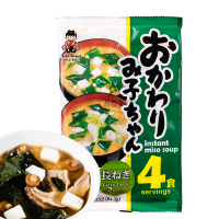 日本原装进口神州一豆腐味噌·长葱味噌(4份装)84.2g速溶即食速食汤料包