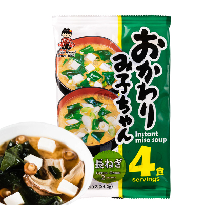 日本原装进口神州一豆腐味噌·长葱味噌(4份装)84.2g速溶即食速食汤料包