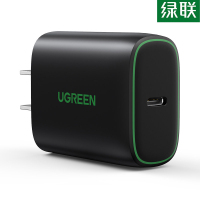 绿联 CD220 PD快充充电器20W（绿标）黑色