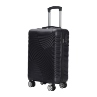 秀乐途水波纹拉链拉杆箱2067 黑色