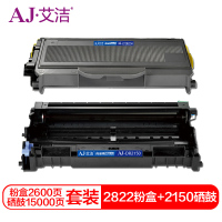 艾洁 LT2822/2922粉盒+DR2150/LD2822硒鼓套装加黑版 适用兄弟 HL2140;2170W