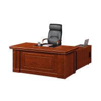 慧采云办公家具 1.8m老板桌总裁桌班台油漆总裁桌经理主管桌办公桌椅组合