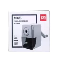 得力 deli 0610B卷笔刀 黑白手摇削笔机/铅笔削笔器/转笔刀 黑色12个