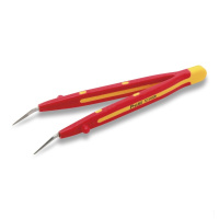 宝工 Pro'sKit TZ-V302B VDE 1000V彎尖橫齒鑷子 159mm(包装数量 1件)