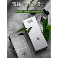 智门星 180S 玻璃门指纹锁办公室电子锁免开孔单门双门禁无框考勤一体机