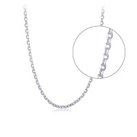 GZUAN古钻珠宝 铂金O字链 PT950白金时尚百搭女士款基础项链 生日礼物 BJX0001
