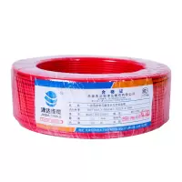 津达线缆 国标单芯阻燃塑铜线 硬线 电线 电缆 100M一盘 津达线缆 ZC-BV红色2.5平方
