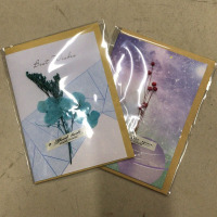 企购优品创意贺卡 颜色花样随机 50张/盒