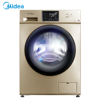 美的(Midea) 10公斤全自动滚筒洗脱一体洗衣机 变频安静 家用金色MG100V31DG5
