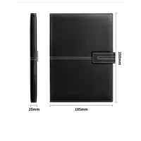 得力(deli) 3344 荔枝纹磁扣16K120张皮面本办公用品 商务记事本工作笔记本子文具