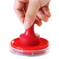 得力 快干印台 圆形快干耐水印台 红色 9863 单位：个