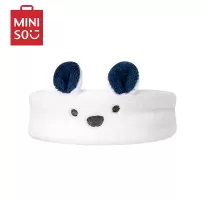 名创优品(miniso) 柔软小动物弹力干发帽浴室居家休闲发捆柔软多用[白熊]