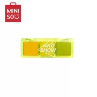 名创优品(miniso) 爱刻秀系列极光之虹三色眼影盘多色搭配快干持妆[C01 橘子汽水]