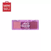 名创优品(miniso) 爱刻秀系列极光之虹三色眼影盘多色搭配快干持妆[C04 葡萄沙冰]
