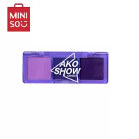 名创优品(miniso) 爱刻秀系列极光之虹三色眼影盘多色搭配快干持妆[C08 丁香花紫]