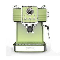 柏 翠 PE3690咖啡机家用小型意式半自动蒸汽一体复古迷你咖啡机
