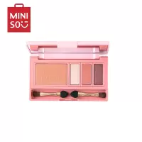 名创优品(miniso) 粉红豹化妆彩盘化妆盘上色自然腮红眼影彩妆用品[02甜蜜果派]
