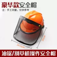 割草机锄除草机打草割灌机带网安全帽伐木汽油锯防护面罩头盔 豪华款安全帽