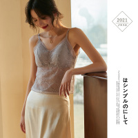 俞兆林法式性感蕾丝三角薄杯美背文胸女一体式带胸垫无钢圈抹胸裹胸小背心