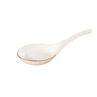 金边 凤尾小勺 公司单位餐厅高档陶瓷餐具 单位:个 (WB)