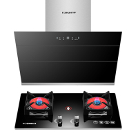 [声音小]方帅(FOSHUAI)35m³侧吸式大吸力抽油烟机灶具套餐B818 免拆洗烟灶套装 厨房电器自动清洗烟机灶具