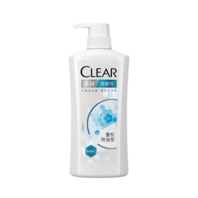 清扬 CLEAR 5.5小蓝瓶氨基酸蓬松控油弱酸性去头屑洗发水500g