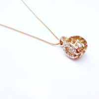 ITALINA 伊泰莲娜转运珠镶钻吊坠项链ETLN1308DX02