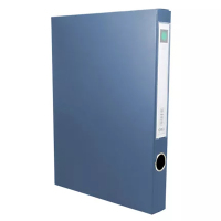 得力2寸加厚粘扣档案盒(A4/蓝色/35mm/PP)/5602