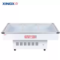 星星(XINGX)258升 商用冷柜 纯铜管节能冷柜 3扇玻璃门 海鲜烧烤冷柜 全铜管海鲜柜 SD/SC-2000BP