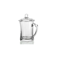 青苹果带盖玻璃杯340ml