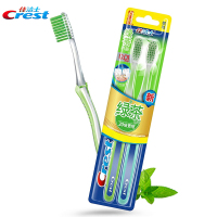佳洁士(Crest) 超细柔韧绿茶养龈牙刷 小头软毛牙刷(2支装)