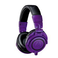 铁三角（Audio-technica）ATH-M50X耳机（头戴式专业全封闭监听音乐HIFI耳机 紫色）