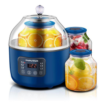 摩飞电器(Morphyrichards)MR1009双玻璃内胆摩飞酵素机酸奶机家用全自动酵素机酸奶机 1.6-2L蓝色