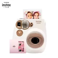富士(FUJIFILM)INSTAX立拍立得 胶片相机 一次成像 mini7C 奶咖色 套餐六(含数模礼盒)